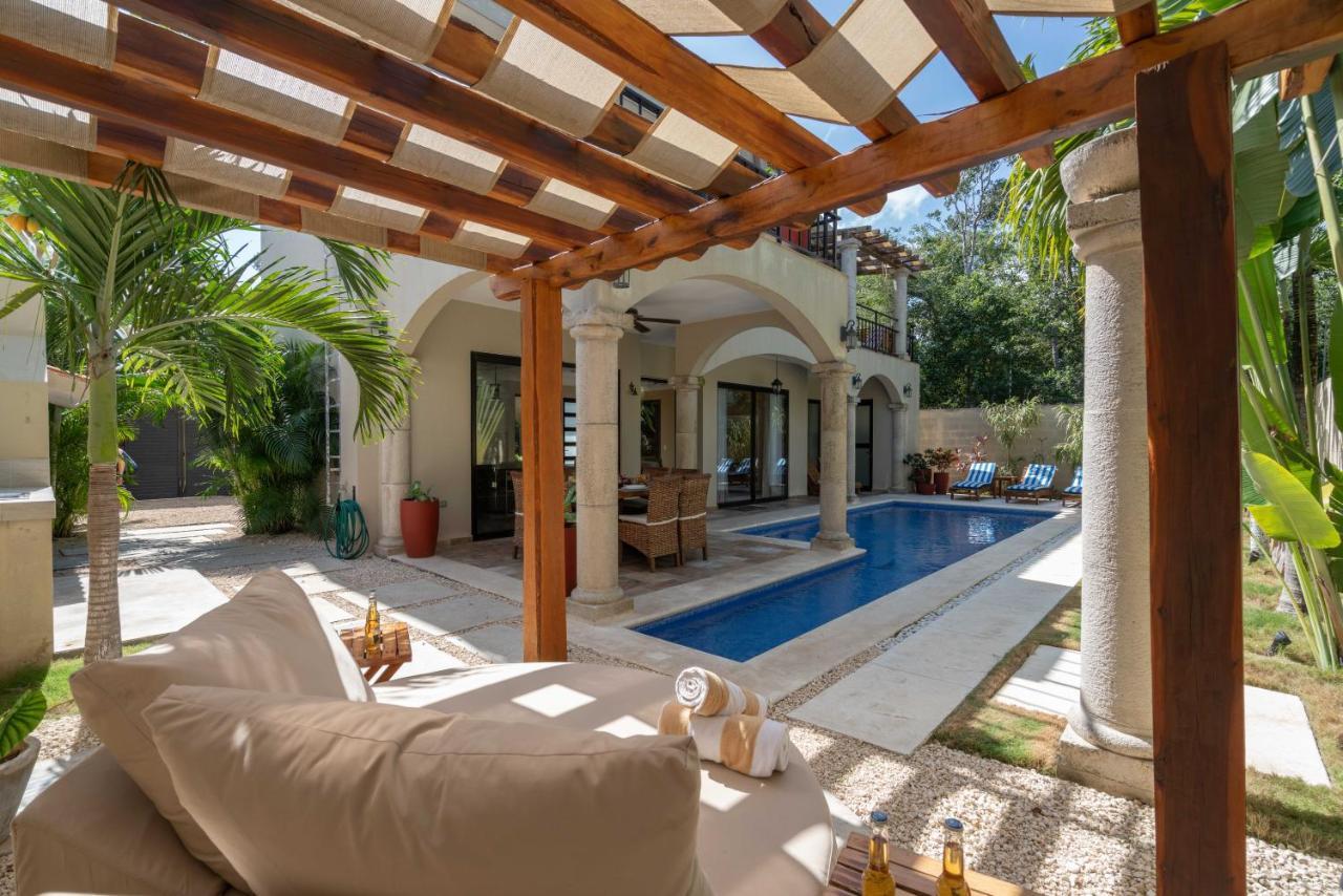 Tulum Stunning Villa For 10-Cabana-Private Pool-Parking エクステリア 写真