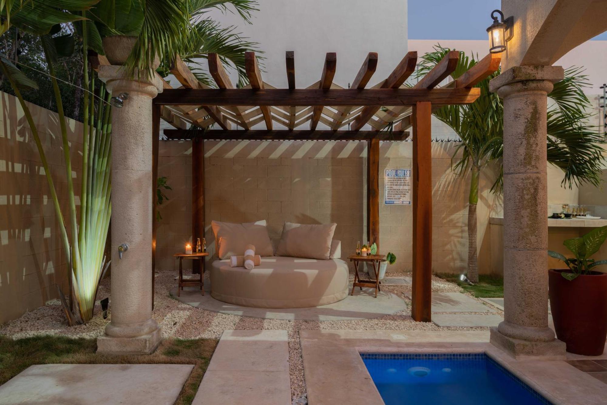 Tulum Stunning Villa For 10-Cabana-Private Pool-Parking エクステリア 写真
