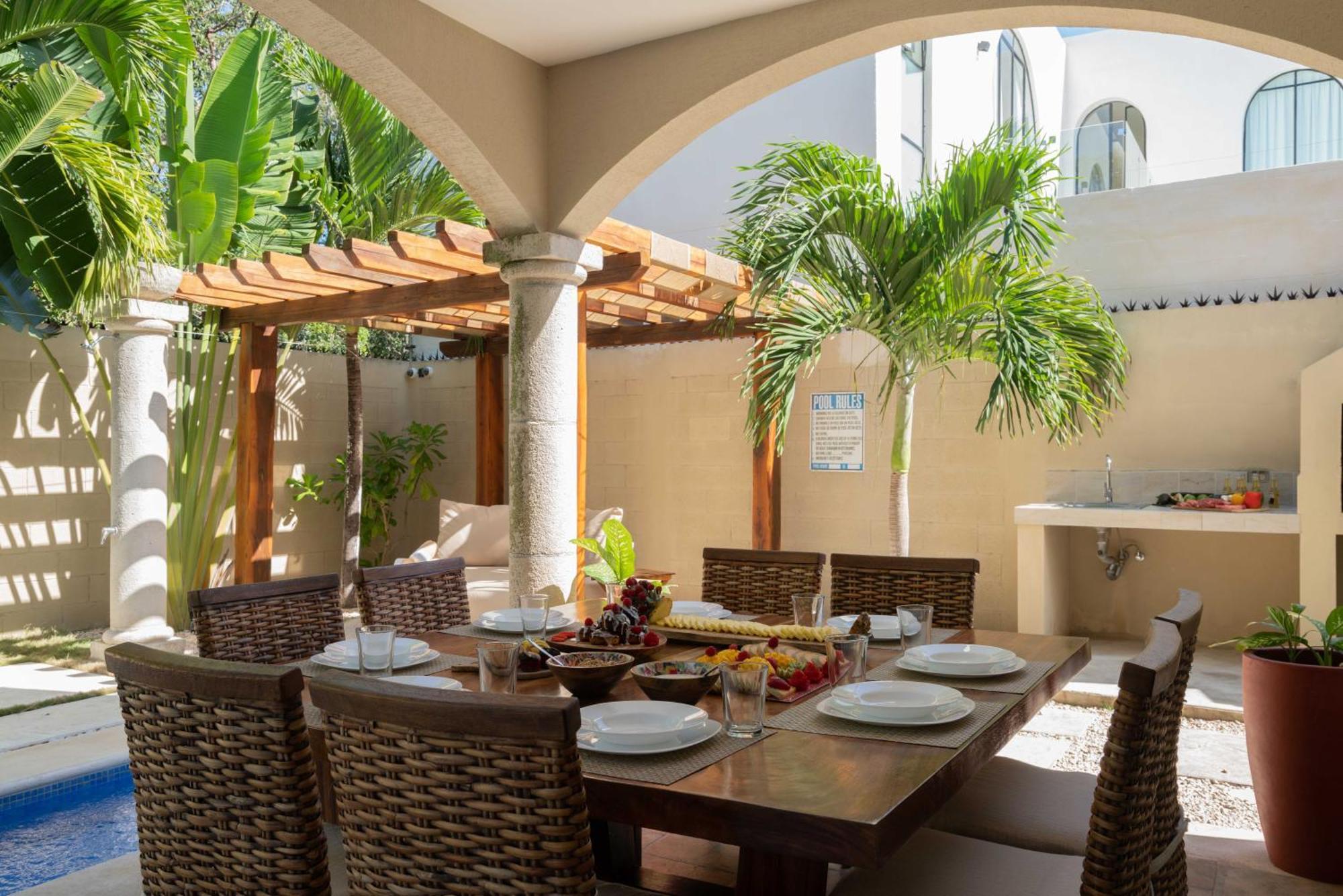 Tulum Stunning Villa For 10-Cabana-Private Pool-Parking エクステリア 写真